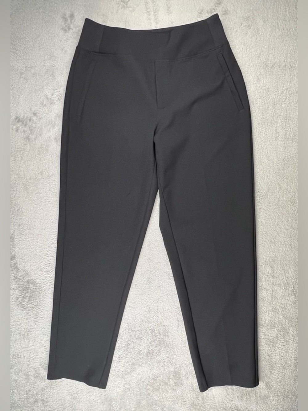 Athleta Endless High Rise Pants Womens 8 Black Pull On Stretch Zip Pockets